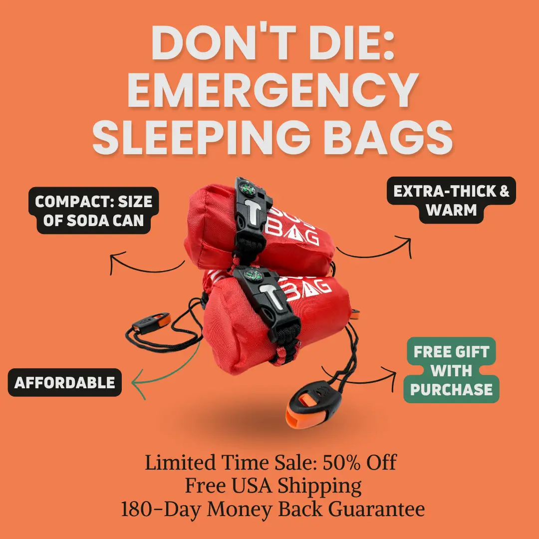 SOS Emergency Sleeping Bag and Free Whistle